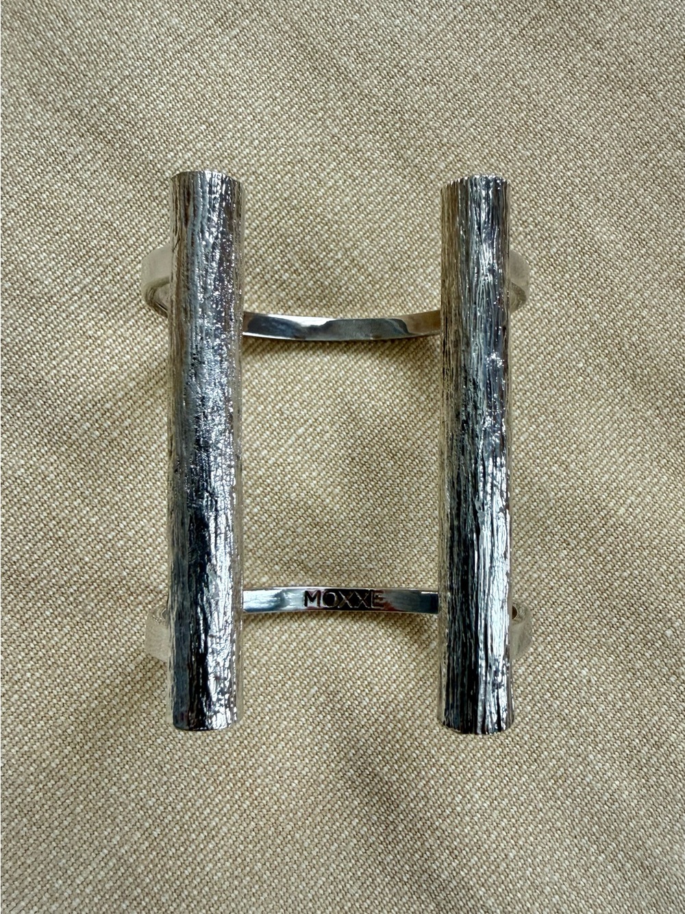 Vintage Rachel Katz Polished Silver Open Cuff Bracelet